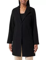 Płaszcze damskie - Bestseller A/S Damski płaszcz VMPOP NOOS, czarny, S, Schwarz, S - miniaturka - grafika 1