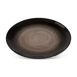 Patera Dekoracyjna Szklana Lea 21X21X1 Czarna - Tace i patery - miniaturka - grafika 1