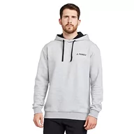 Bluzy męskie - adidas Męska bluza z kapturem Tx Logo Hoody, Brgrin, XXL - miniaturka - grafika 1