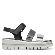 Sandały damskie - Sandały Gabor 64.620.61 Srebrny - miniaturka - grafika 1