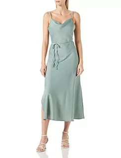 Sukienki - YAS Damska sukienka Yasthea Strap Long Dress S. Noos, Green Milieu, XS - grafika 1