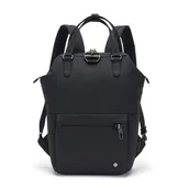 Plecaki - Plecak mini damski antykradzieżowy Pacsafe Citysafe CX Mini Backpack - Econyl Black - miniaturka - grafika 1