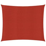 Parasole ogrodowe - vidaXL Żagiel przeciwsłoneczny, 160 g/m, czerwony, 2,5x2,5 m, HDPE vidaXL - miniaturka - grafika 1