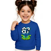 Bluzy dla dziewczynek - BLUZA DZIECIĘCA 67 SIX SEVEN PIŁKA VIRAL DLA CHŁOPCA DZIEWCZYNKI 110-116 - miniaturka - grafika 1