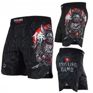 Kimona, stroje i obuwie - Spodenki Lekkie Do Mma Męskie Ground Game Samurai 2.0 Czarne R. Xxl - miniaturka - grafika 1