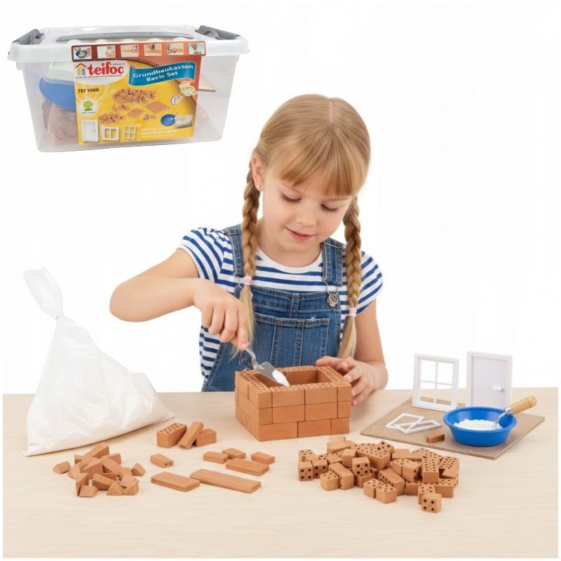 Klocki Konstrukcyjne Zestaw Brick Cegły Teifoc Starter Set 100 elementów