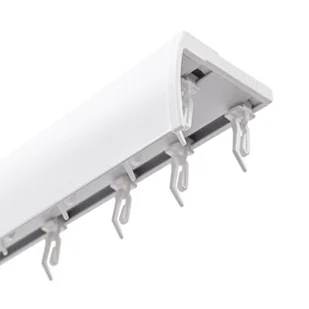 Szyna sufitowa DECASTYL z agrafkami podwójna 200 cm Biały - Karnisze - miniaturka - grafika 1
