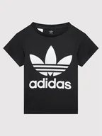 Koszulki dla chłopców - Adidas T-Shirt adicolor Trefoil H25245 Czarny Regular Fit - miniaturka - grafika 1