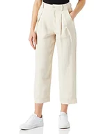 Spodnie damskie - Part Two Damskie spodnie Panitapw Pa Współczesne dopasowanie, Biały szary, 44 PL - miniaturka - grafika 1