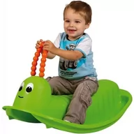 Skoczki dla dzieci - Małpiszon, Huśtawka Dla Dzieci Gąsienica 85X46X47Cm Zielona - miniaturka - grafika 1