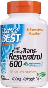 Doctor's Best Trans-Resveratrol 600 mg (60 kaps.) - Serce i układ krążenia - miniaturka - grafika 1