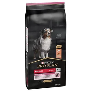 Purina Pro Plan Medium Adult Sensitive Skin Optiderma 14 kg - Sucha karma dla psów - miniaturka - grafika 1