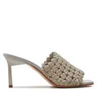 Klapki i japonki damskie - Klapki Calvin Klein Heel Mule Sandal 70 Latt HW0HW02144 Beżowy - miniaturka - grafika 1