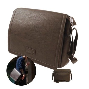 Męska torba na ramię laptopa Listonoszka aktówka skóra ekologiczna Solier