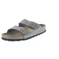Klapki i japonki męskie - Birkenstock Arizona buty męskie klapki muły szary rekreacyjny, rozmiar buta:46 EU - miniaturka - grafika 1