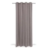 Zasłony - Zasłona Velvet 140 x 240 cm 8 przelotek szara - miniaturka - grafika 1