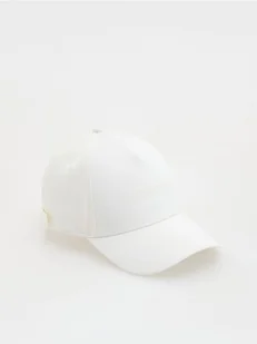 Reserved - Czapka z daszkiem - złamana biel - Czapki damskie - miniaturka - grafika 1