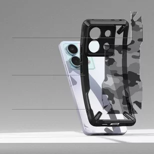 Etui XIAOMI REDMI NOTE 13 PRO 5G / POCO X6 5G Ringke Fusion-X Camo czarne - Etui i futerały do telefonów - miniaturka - grafika 3