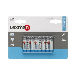 Bateria alkaliczna LR03/AAA 8 SZT. LEXMAN - Baterie i akcesoria - miniaturka - grafika 2