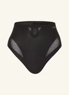 Majtki damskie - Calvin Klein Stringi Modelujące Stay-Put Mesh schwarz - miniaturka - grafika 1