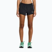 Sport OUTLET - Spodenki do biegania damskie Saucony Outpace 2.5" Split Short black - miniaturka - grafika 1