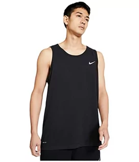 Koszulki sportowe męskie - Nike M Nk Dry Tank koszulka męska czarny Black/(White) M - grafika 1