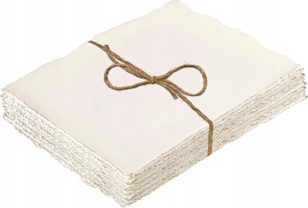 PAPIER CZERPANY 300 G M2 A4 285X196CM AKWARELOWY STRUKTURALNY GRUBY 25