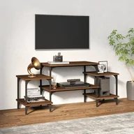 Szafki RTV - vidaXL Szafka pod telewizor, brązowy dąb, 117x35x52 cm - miniaturka - grafika 1