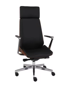 Fotel biurowy, krzesło biurowe Fotel gabinetowy Moon Wood HD AL1 - Fotele i krzesła biurowe - miniaturka - grafika 1