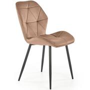 Krzesła - Halmar Krzesło K453 Czarny/Beżowy Kuchnia/Jadalnia/Salon Glamour/Loft - miniaturka - grafika 1