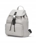 Plecaki - Plecak Damski Miejski PUCCINI Z Rączką Nieprzemakalny Srebrny BK1241210P-4 - miniaturka - grafika 1
