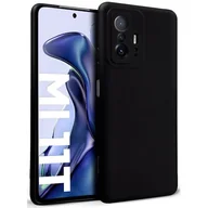 Etui i futerały do telefonów - Etui CRONG Color Cover do Xiaomi 11T 5G Czarny - miniaturka - grafika 1