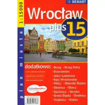 zbiorowa Praca Wrocław +15 plan miasta 1:15 000 - Przewodniki - miniaturka - grafika 1