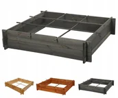 Szklarnie ogrodowe - Drewniana grządka podwyższona donica ogrodowa na warzywa warzywnik 100x100 / Wamar-Sosenka - miniaturka - grafika 1