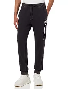 Champion Męskie spodnie dresowe Legacy Old School Logo Rib Cuff, czarne, XL - Spodenki męskie - miniaturka - grafika 1