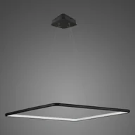 Lampy sufitowe - Lampa wisząca Ledowe Kwadraty No.1 60cm in 4k czarna ściemnialna Altavola Design - miniaturka - grafika 1