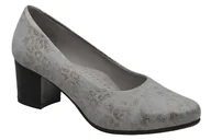 Czółenka - Czółenka na obcasie buty AXEL Comfort 1666 Pyton Szaro Złoty Kosela Medic 9666 - miniaturka - grafika 1