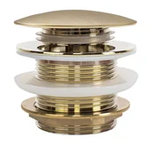 Wanny - Rea Korek wannowy uniwersalny Klik-Klak Rea Złoty Szczotkowany - miniaturka - grafika 1