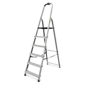 Drabiny - DRABEST Drabina aluminiowa domowa profesjonalna 6 stopniowa 150 kg - miniaturka - grafika 1