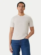 Koszulki męskie - Bugatti T-Shirt 8350-15040E Beżowy Regular Fit - miniaturka - grafika 1