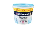Farby wewnętrzne - Farba Dekoral Odporna na zmywanie biała 11 l - miniaturka - grafika 1