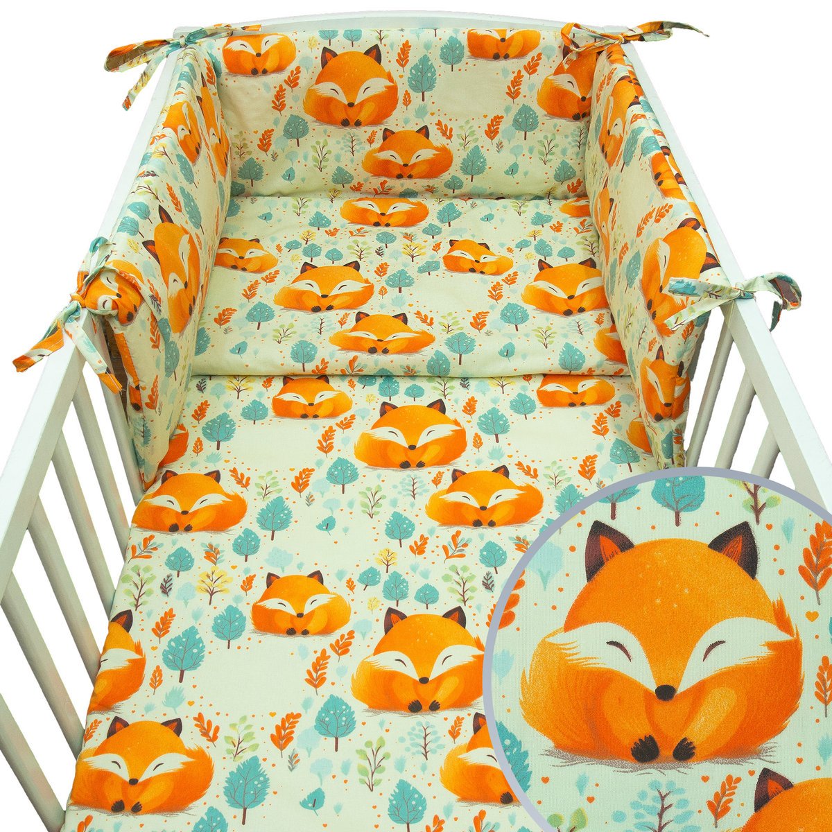 POŚCIEL 135x100 OCHRANIACZ 3el DO ŁÓŻECZKA DLA DZIECI Kerstin