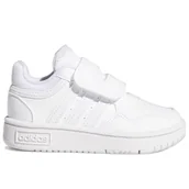 Buty dla dziewczynek - Buty dziecięce adidas Hoops 3.0 CF I GW0442 - białe - miniaturka - grafika 1