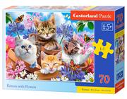 Castorland Puzzle 70 Kittens with Flowers CASTOR 451449