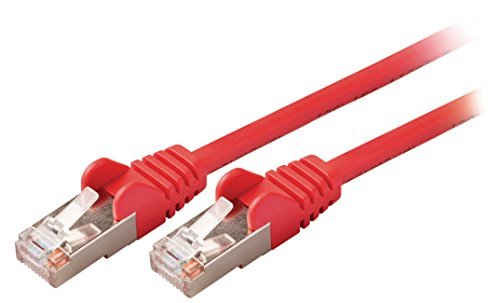 Valueline VLCP85121R05 - kabel sieciowy (0,5 m, Cat5e, SF/UTP (S-FTP), RJ-45, RJ-45, czerwony)