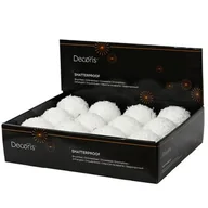 Bombki - Bombka piankowa dekorowana śnieżka biała - miniaturka - grafika 1