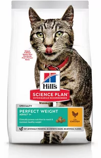 Hills Science Plan Adult Perfect Weight, kurczak - 7 kg Dostawa GRATIS! - Sucha karma dla kotów - miniaturka - grafika 1