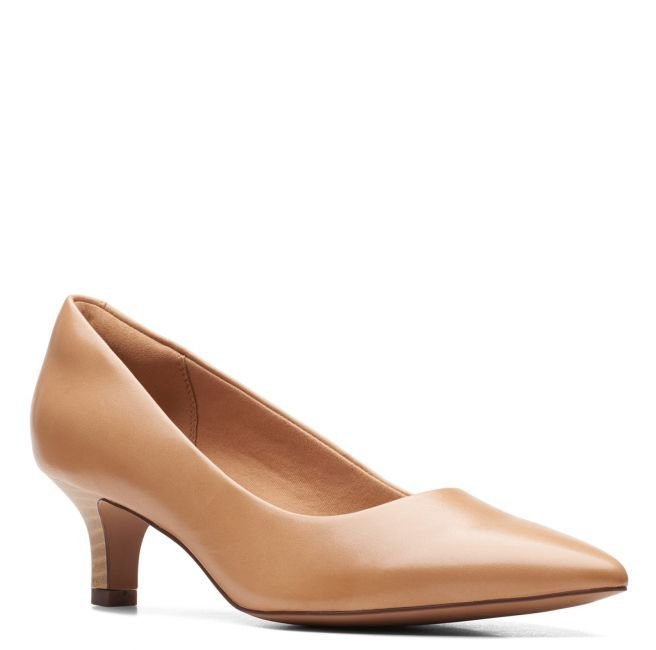 Clarks Shondrah Jade E [Light Tan Leather] - Rozmiar 41.5