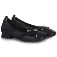 Baleriny - Baleriny damskie Loretta Vitale W5323 BLACK 41 - miniaturka - grafika 1
