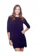 Bluzki damskie - VIOLANA GRANATOWA Tunika rękaw 3/4 r. S - miniaturka - grafika 1